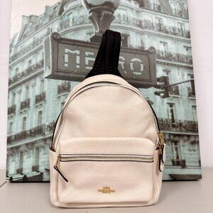 Coach F28995 Mini Charlie Backpack Bag IN Chalk